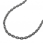 Preview: Kette 2mm Ankerkette 8x diamantiert rhodiniert Silber 925 60cm