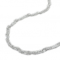 Preview: Kette 2mm Singapurkette diamantiert Silber 925 50cm