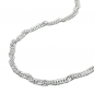 Preview: Kette 2mm Singapurkette diamantiert Silber 925 50cm