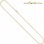 Preview: Erbskette 585 Gelbgold 1,5 mm 42 cm Gold Kette Halskette Goldkette Karabiner