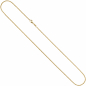 Preview: Erbskette 585 Gelbgold 1,5 mm 42 cm Gold Kette Halskette Goldkette Karabiner