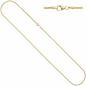 Preview: Schlangenkette 585 Gelbgold 1,4 mm 40 cm Gold Kette Halskette Goldkette