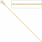 Preview: Venezianerkette 585 Gelbgold 1,5 mm 42 cm Gold Kette Halskette Goldkette