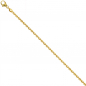 Preview: Ankerkette 585 Gelbgold diamantiert 1,6 mm 40 cm Gold Kette Halskette Goldkette