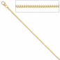 Preview: Bingokette 585 Gelbgold 1,2 mm 42 cm Gold Kette Halskette Goldkette Karabiner