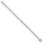 Preview: Armband 925 Sterling Silber 28 Zirkonia 19 cm Silberarmband Kastenschloss