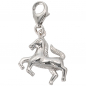 Preview: Einhänger Charm Pferd 925 Sterling Silber rhodiniert