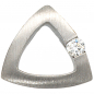 Preview: Anhänger 950 Platin mattiert 1 Diamant Brillant 0,08ct. Platinanhänger