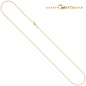 Preview: Weit-Ankerkette 585 Gelbgold 2 mm 50 cm Karabiner Gold Kette Halskette Goldkette