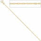 Preview: Singapurkette 333 Gelbgold 1,8 mm 45 cm Gold Kette Halskette Goldkette Federring