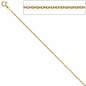 Preview: Ankerkette 585 Gelbgold diamantiert 1,6 mm 50 cm Gold Kette Halskette Goldkette