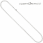 Preview: Halskette Kette 925 Sterling Silber rhodiniert 60 cm Silberkette Karabiner