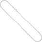 Preview: Halskette Kette 925 Sterling Silber rhodiniert 60 cm Silberkette Karabiner