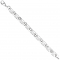 Preview: Armband 925 Sterling Silber rhodiniert 19 cm Silberarmband Karabiner