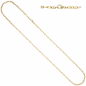 Preview: Halskette Kette 585 Gelbgold 45 cm Goldkette Karabiner