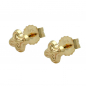 Preview: Stecker 4mm Stern mit Muster 9Kt GOLD