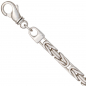 Preview: Königsarmband 925 Sterling Silber 23 cm Armband Silberarmband Karabiner