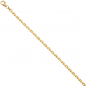 Preview: Ankerarmband 585 Gold Gelbgold diamantiert 21 cm Armband Goldarmband