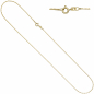 Preview: Venezianerkette 925 Sterling Silber gold vergoldet 0,9 mm 45 cm Kette Halskette