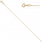 Preview: Venezianerkette 925 Sterling Silber gold vergoldet 0,9 mm 45 cm Kette Halskette