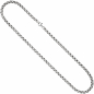 Preview: Erbskette 925 Sterling Silber 4,5 mm 50 cm Kette Halskette Silberkette Karabiner