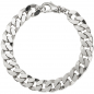 Preview: Panzerarmband 925 Sterling Silber diamantiert 23 cm Armband Silberarmband