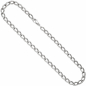 Preview: Lang-Panzerkette 925 Sterling Silber 7,3 mm 45 cm Kette Halskette Silberkette