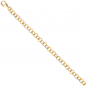 Preview: Rundankerarmband 925 Sterling Silber gold vergoldet 19 cm Armband Ankerarmband