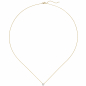 Preview: Collier Kette mit Anhänger 750 Gold Gelbgold Weißgold bicolor 1 Diamant Brillant