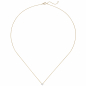 Preview: Collier 750 Gold Gelbgold Weißgold bicolor 1 Diamant Brillant 45 cm Goldkette