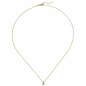 Preview: Collier Kette mit Anhänger 585 Gold Gelbgold 1 Diamant Brillant 0,15 ct. 45 cm