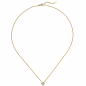 Preview: Collier Kette mit Anhänger 585 Gold Gelbgold 1 Diamant Brillant 0,15 ct. 45 cm