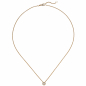 Preview: Collier Kette mit Anhänger 585 Gold Rotgold 1 Diamant Brillant 0,25 ct. 45 cm