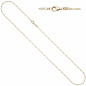 Preview: Figarokette 333 Gold Gelbgold diamantiert 1,7 mm 50 cm Kette Halskette Goldkette