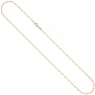 Preview: Figarokette 333 Gold Gelbgold diamantiert 1,7 mm 50 cm Kette Halskette Goldkette