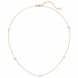 Preview: Collier Halskette Stern 375 Gold Gelbgold Weißgold bicolor diamantiert 43 cm