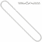 Preview: Panzerkette 925 Sterling Silber 60 cm Kette Halskette Silberkette Karabiner