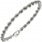 Preview: Kordelarmband 925 Sterling Silber massiv 19 cm Armband Silberarmband