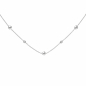 Preview: Collier Herz Kugel 925 Sterling Silber 45 cm Silberkette Federring