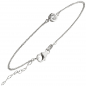 Preview: Armband 925 Sterling Silber 1 Zirkonia 19 cm Silberarmband