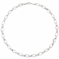 Preview: Collier Halskette 925 Silber 144 Zirkonia 45 cm Kette Silberkette