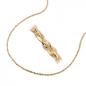 Preview: Kette 0,6mm Fantasie-Muster gedreht 14Kt GOLD 45cm