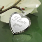 Preview: Anhänger 20x17mm Herz mit Gravur -I love you- Silber 925