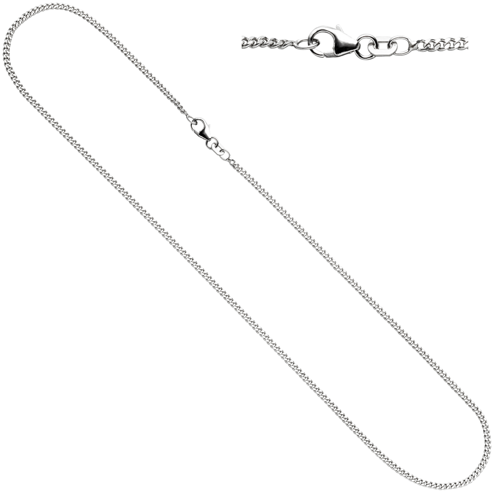 Panzerkette 925 Sterling Silber 2 mm 42 cm Halskette Kette Silberkette Karabiner