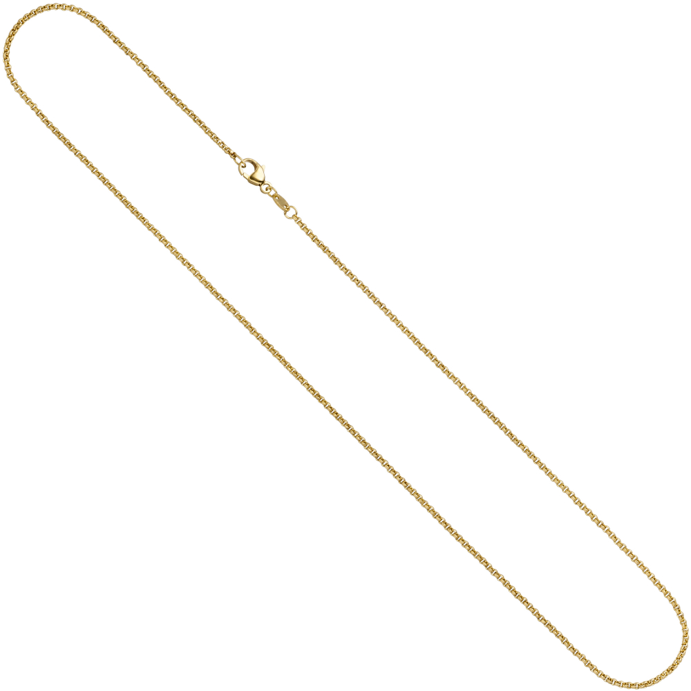 Erbskette 333 Gelbgold 1,5 mm 42 cm Gold Kette Halskette Goldkette Karabiner