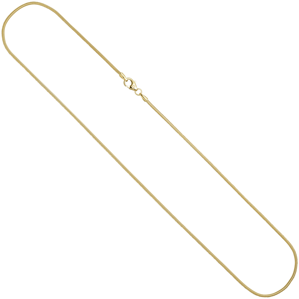 Schlangenkette 333 Gelbgold 1,4 mm 42 cm Gold Kette Halskette Goldkette