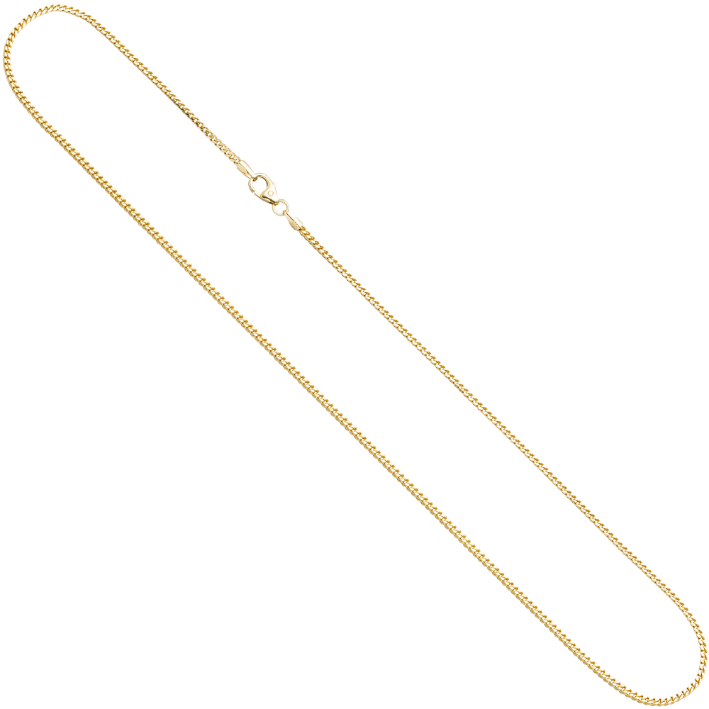 Bingokette 585 Gelbgold 1,5 mm 42 cm Gold Kette Halskette Goldkette Karabiner