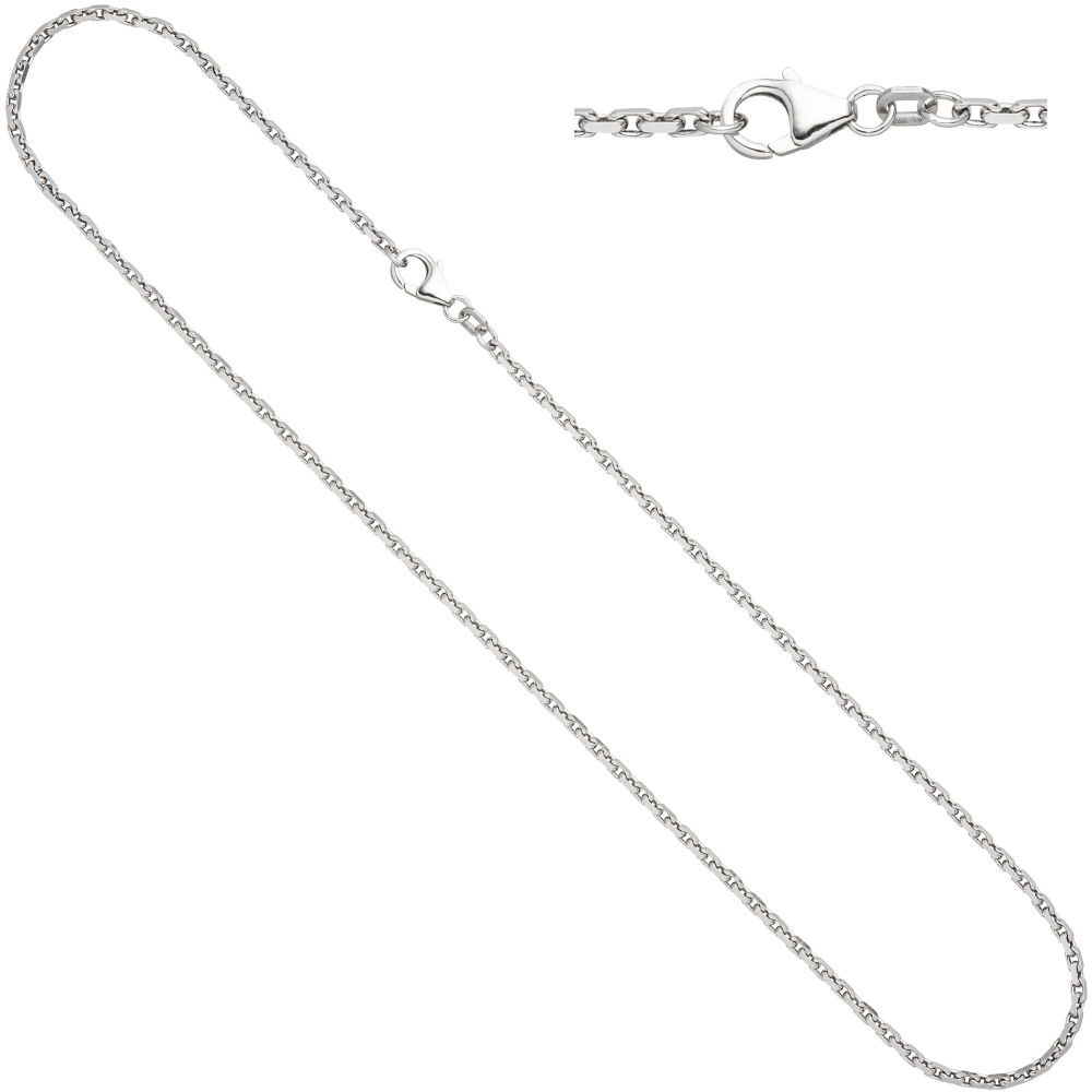 Ankerkette 925 Silber 2 mm 45 cm Halskette Kette Silberkette Karabiner