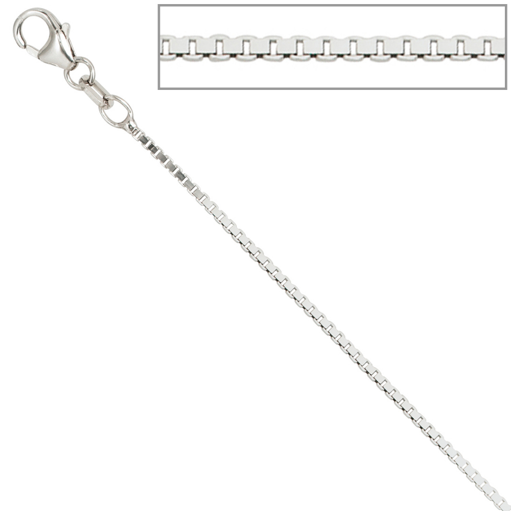 Venezianerkette 925 Silber 1,2 mm 42 cm Halskette Kette Silberkette Karabiner