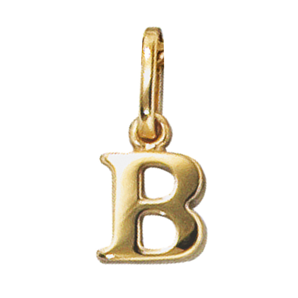 Anhänger Buchstabe B 333 Gold Gelbgold Buchstabenanhänger